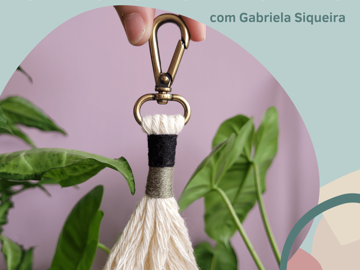 Chaveiro lindo com Fiber Emballage